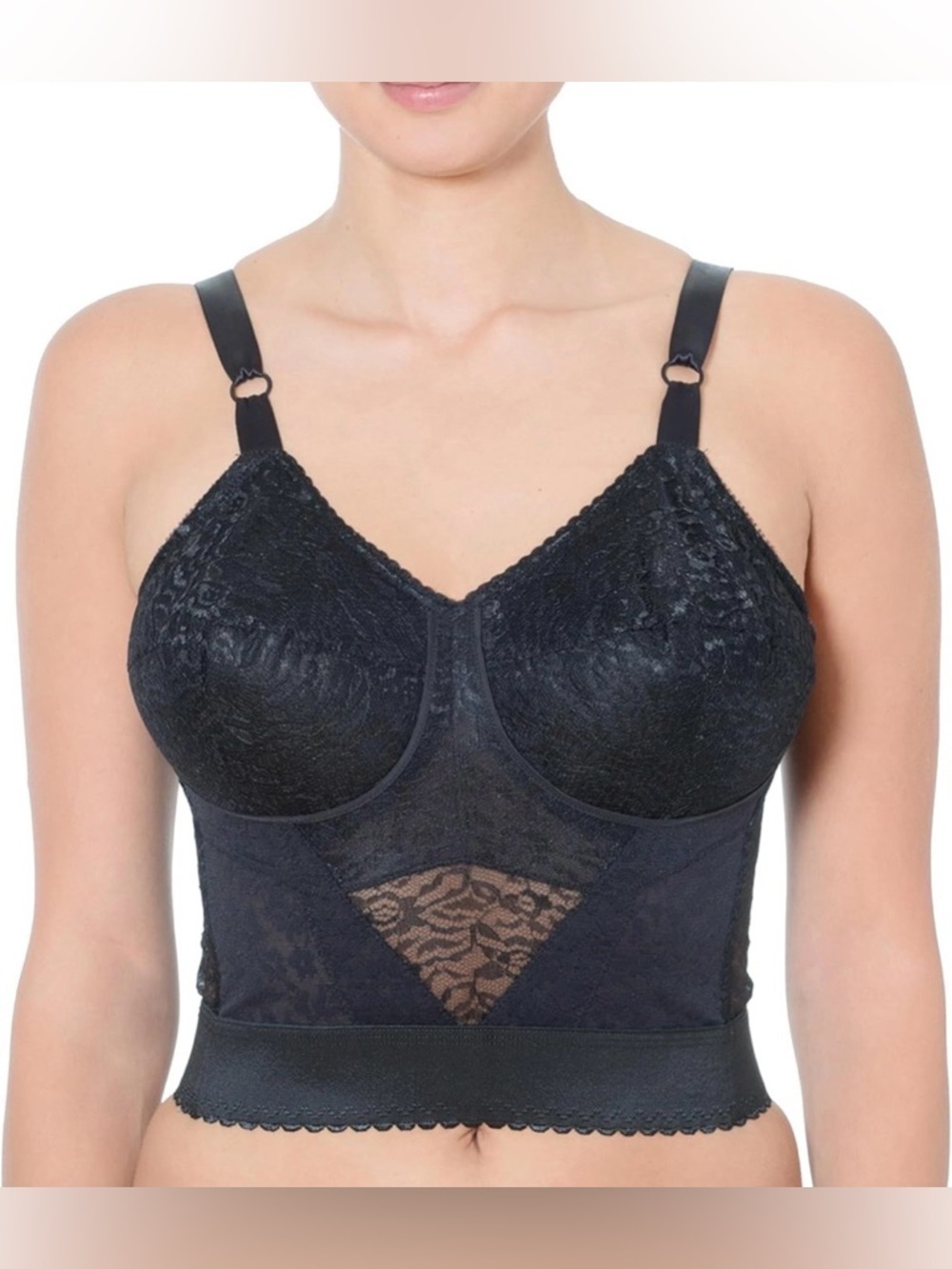 ❤️‍🔥 RAGO Longline Wireless Expandable Cup Bra Retro Vintage Madmen